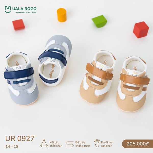  Giày Tập Đi Vải Mềm Thoáng Khí Thiết Kế Quai Dán Tiện Lợi UR 0927 