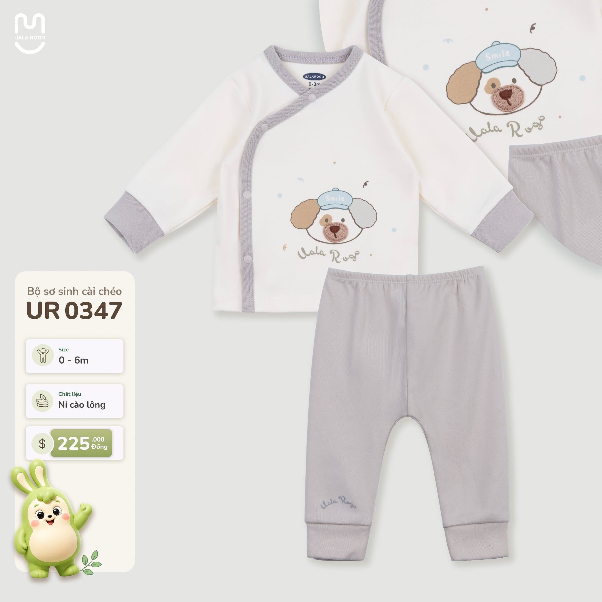  Bộ Sơ Sinh Cài Chéo UR 0347 