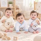  Bộ Sơ Sinh Cài Chéo UR 0347 