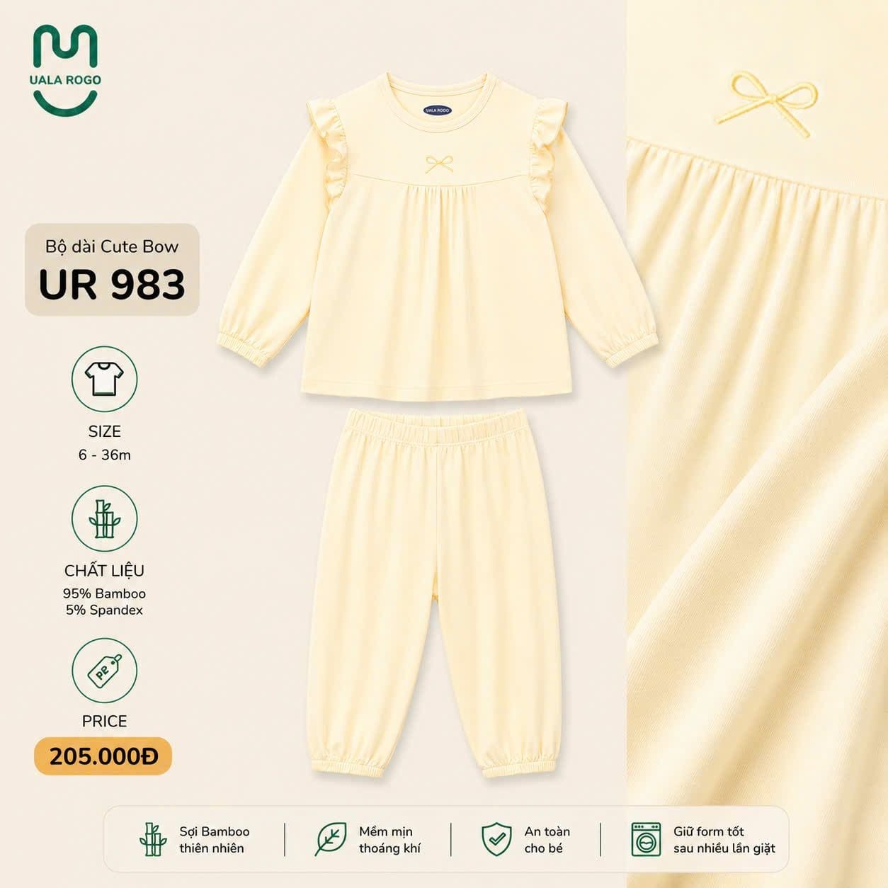  Bộ dài cute bow UR 983 