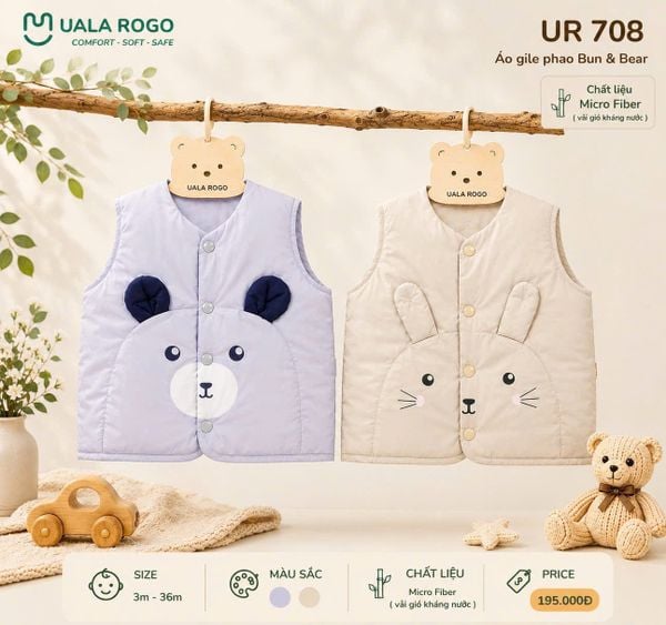  Áo gile phao Bun & Bear UR 708 