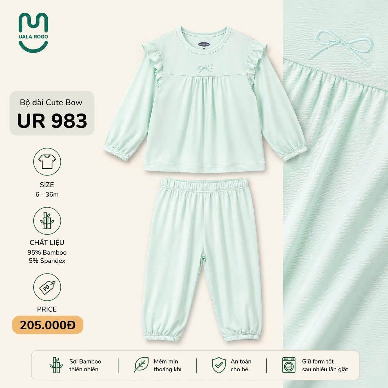  Bộ dài cute bow UR 983 