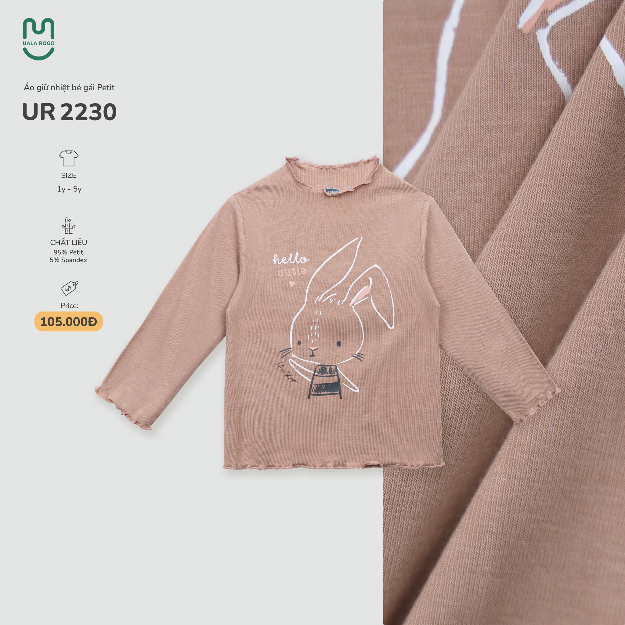  Áo giữ nhiệt bé gái Petit UR 2230 