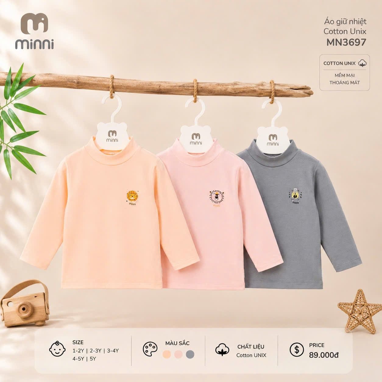  Áo giữ nhiệt Minni Cotton Unix MN 3697 