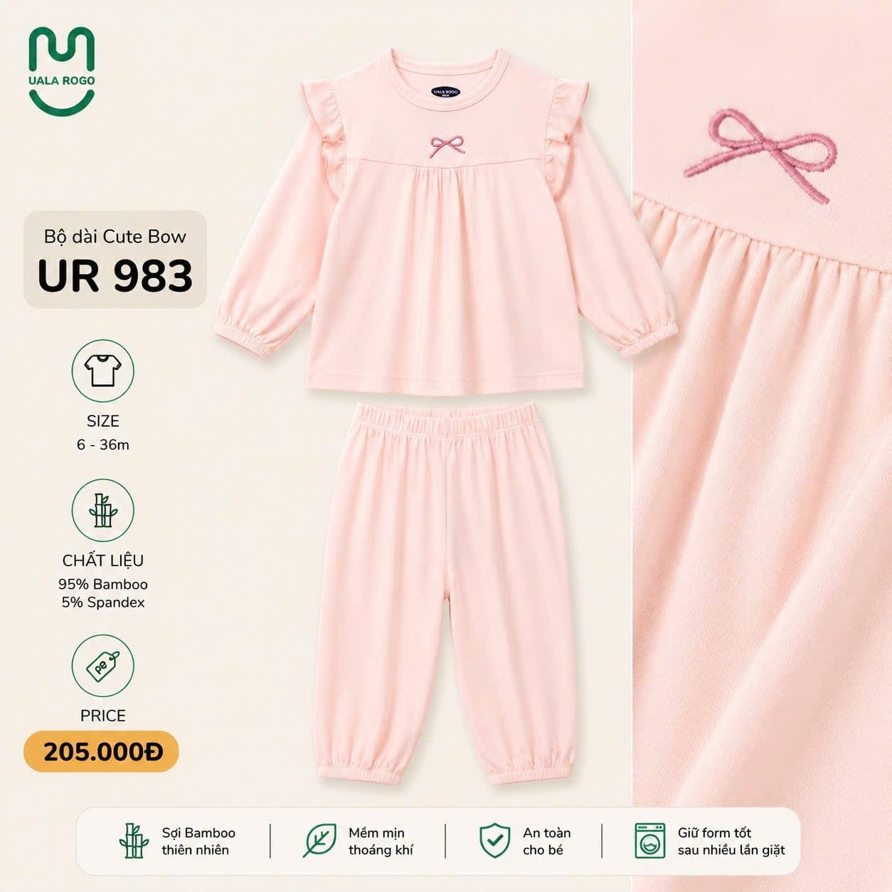  Bộ dài cute bow UR 983 