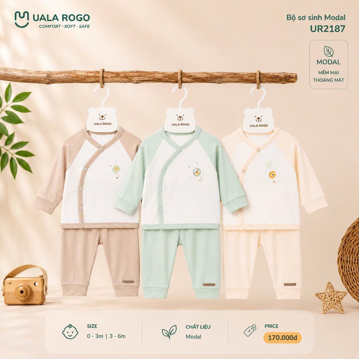  Bộ Sơ Sinh Bamboo UR 2187 