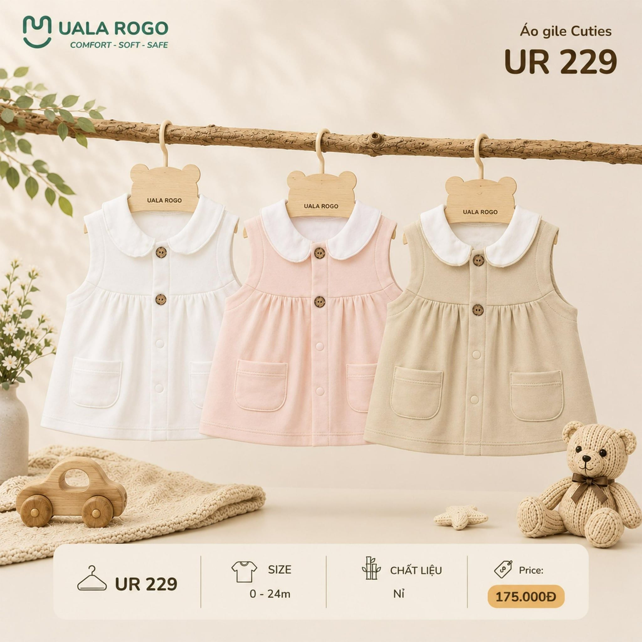  Áo gile cuties UR 229 