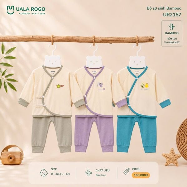  Bộ Sơ Sinh Cài Chéo UR 2157 