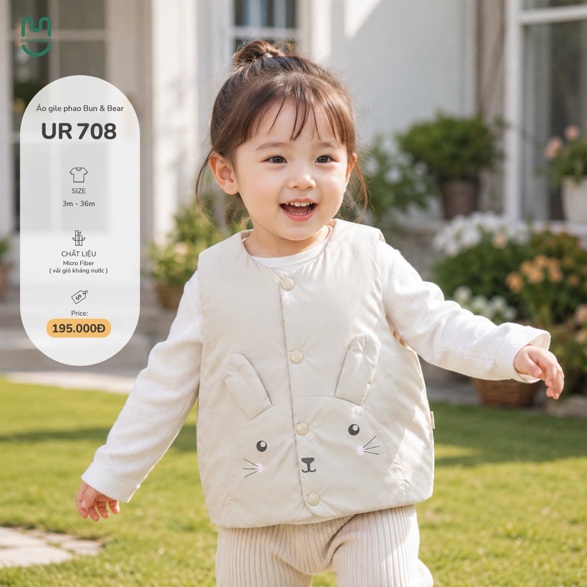  Áo gile phao Bun & Bear UR 708 