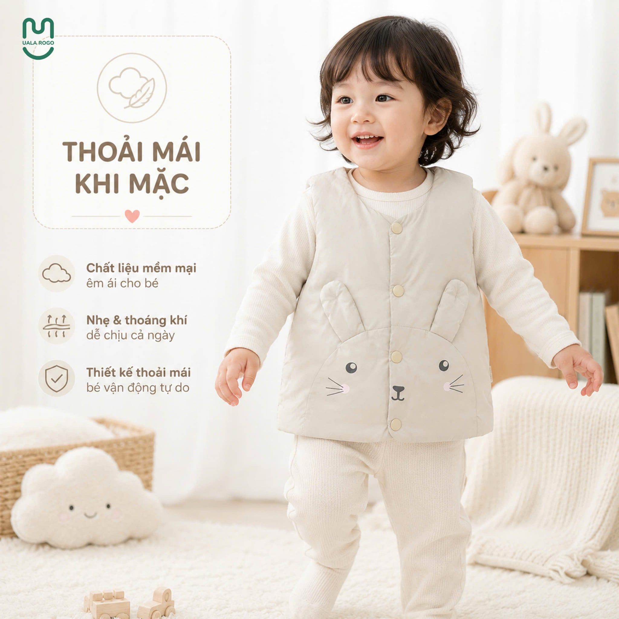  Áo gile phao Bun & Bear UR 708 