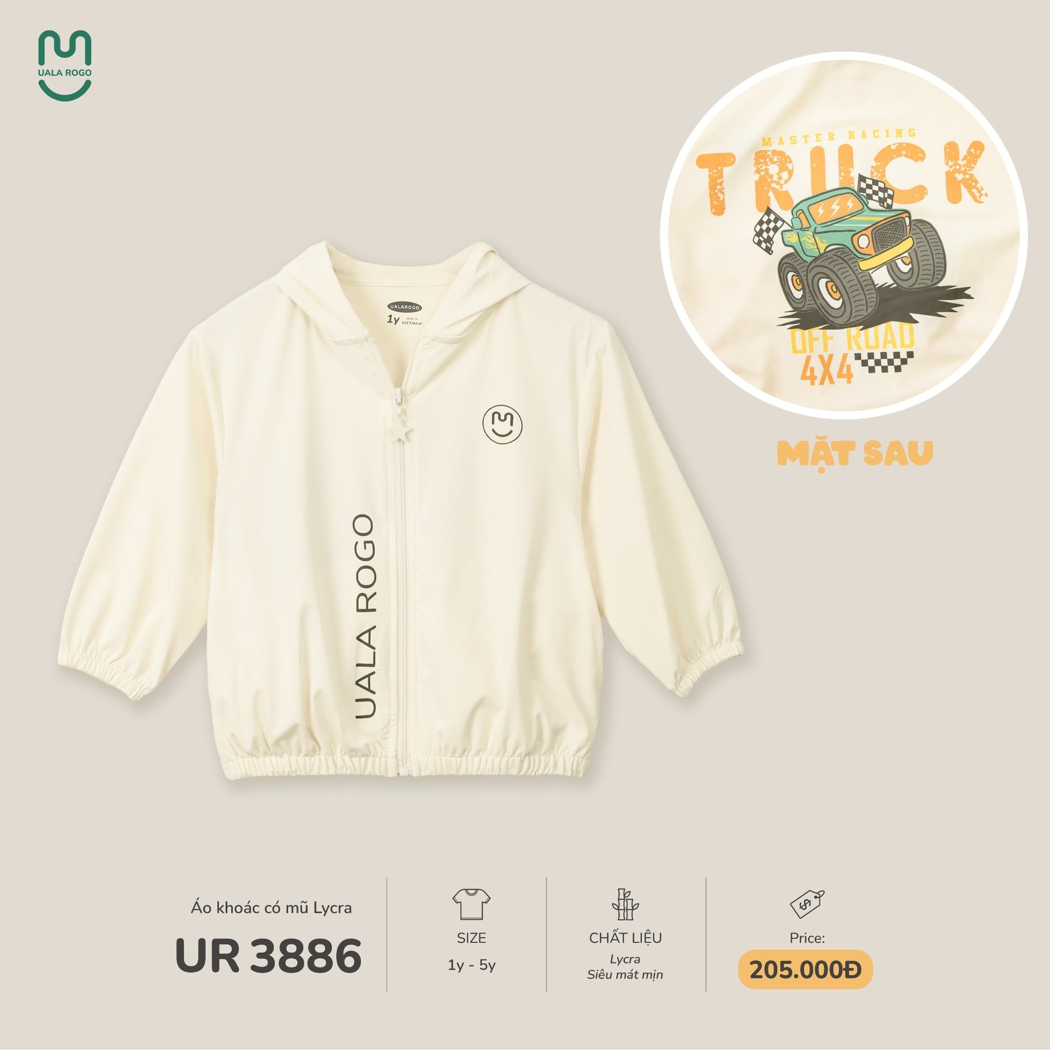  Áo khoác Lycra UR 3886 