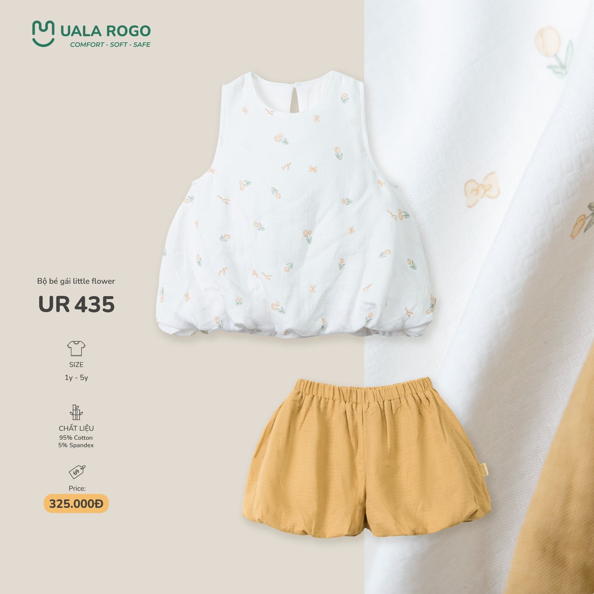  Bộ bé gái little flower UR 435 