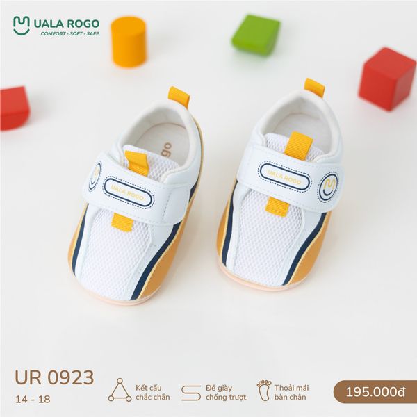  Giày Tập Đi Vải Mềm Thoáng Khí Thiết Kế Quai Dán Tiện Lợi UR 0923 
