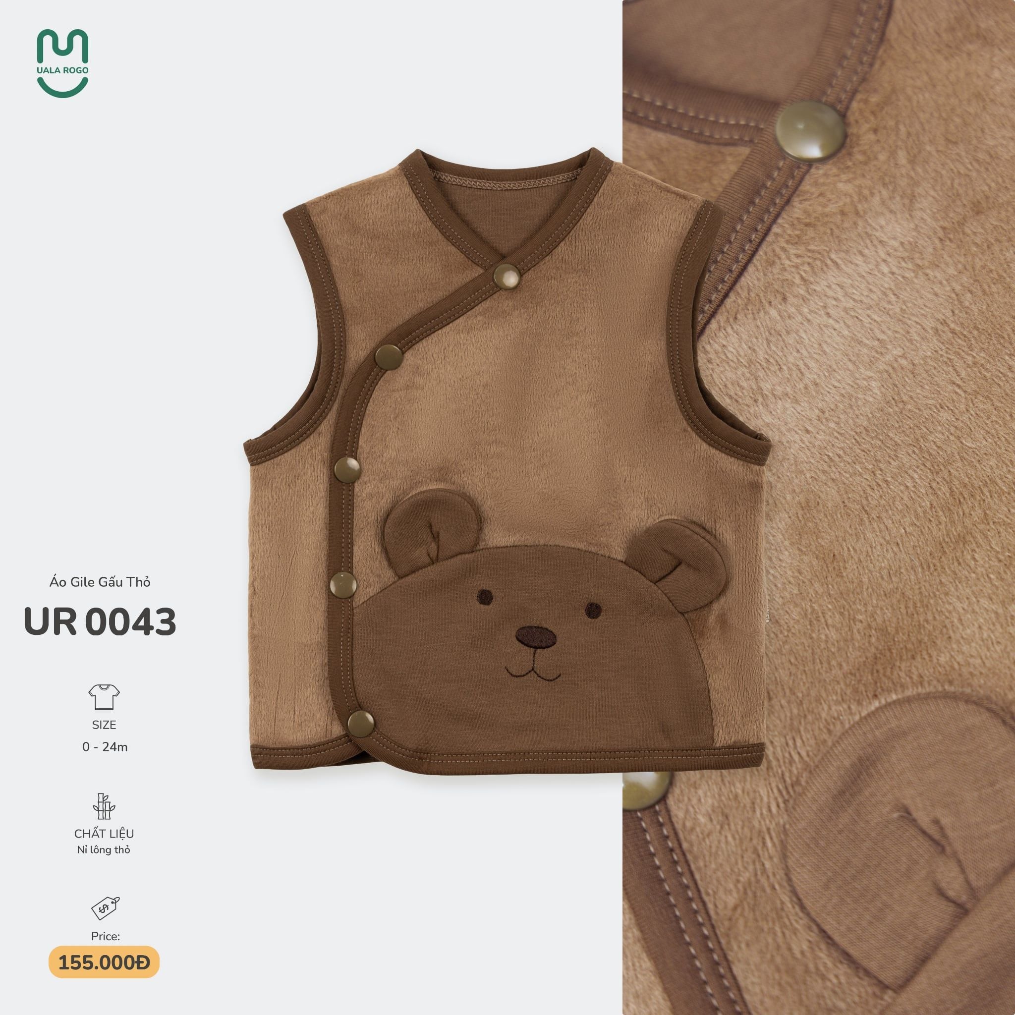  Áo Gile Gấu Thỏ UR 0043 