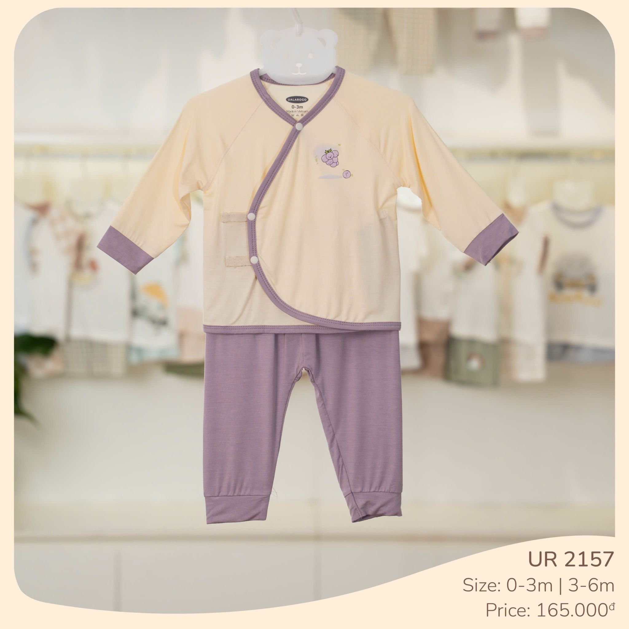  Bộ Sơ Sinh Cài Chéo UR 2157 