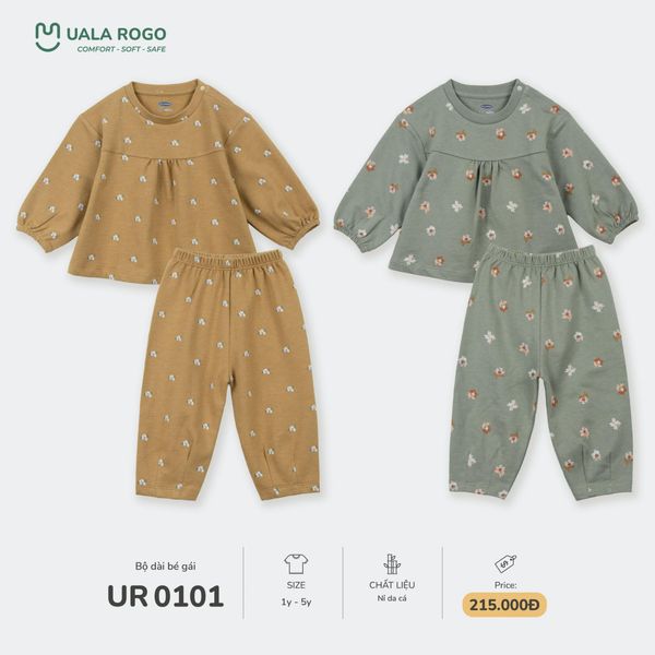  Bộ dài bé gái Nỉ da cá UR 0101 