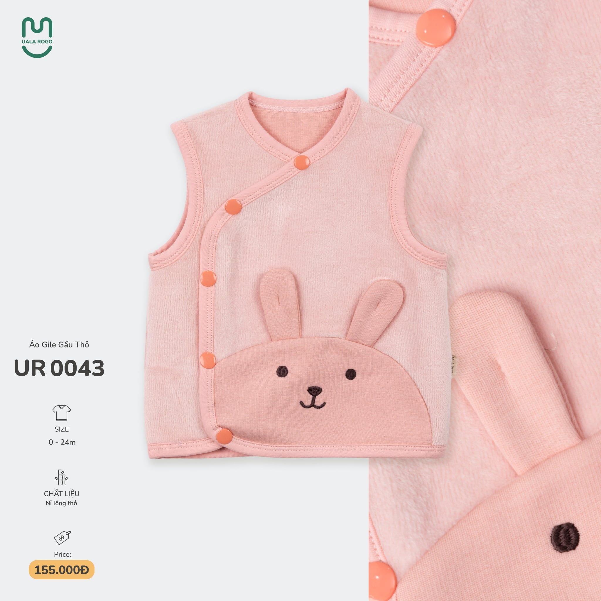  Áo Gile Gấu Thỏ UR 0043 