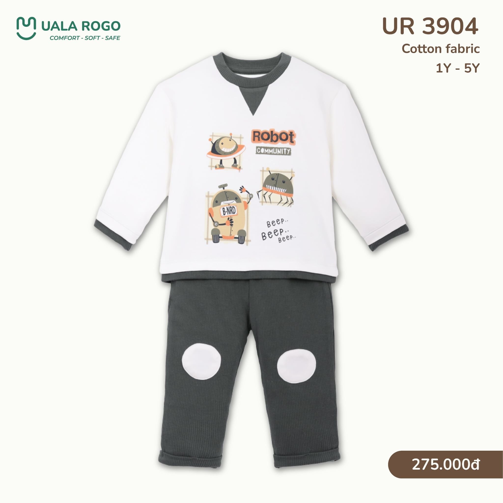  Bộ Dài Tay Họa Tiết Cho Bé UR 3904 