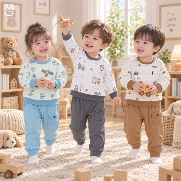  Bộ dài tay Petit Baby Truck Uala Rogo UR 0392 
