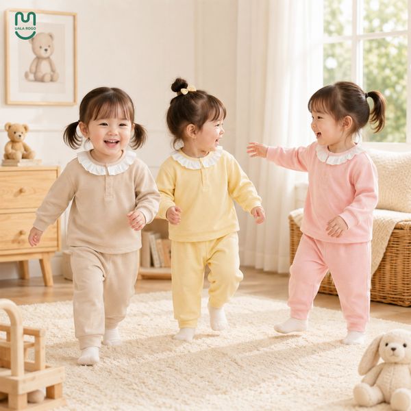  Bộ dài Petit cổ sen bèo bé gái Uala Rogo UR 0175 