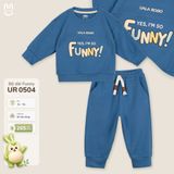  Bộ nỉ cào lông dài tay Funny Uala Rogo UR 0504 