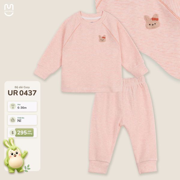  Bộ dài tay nỉ xốp Cozy Uala Rogo UR 0437 