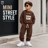  Bộ nỉ cào lông dài tay Funny Uala Rogo UR 0504 
