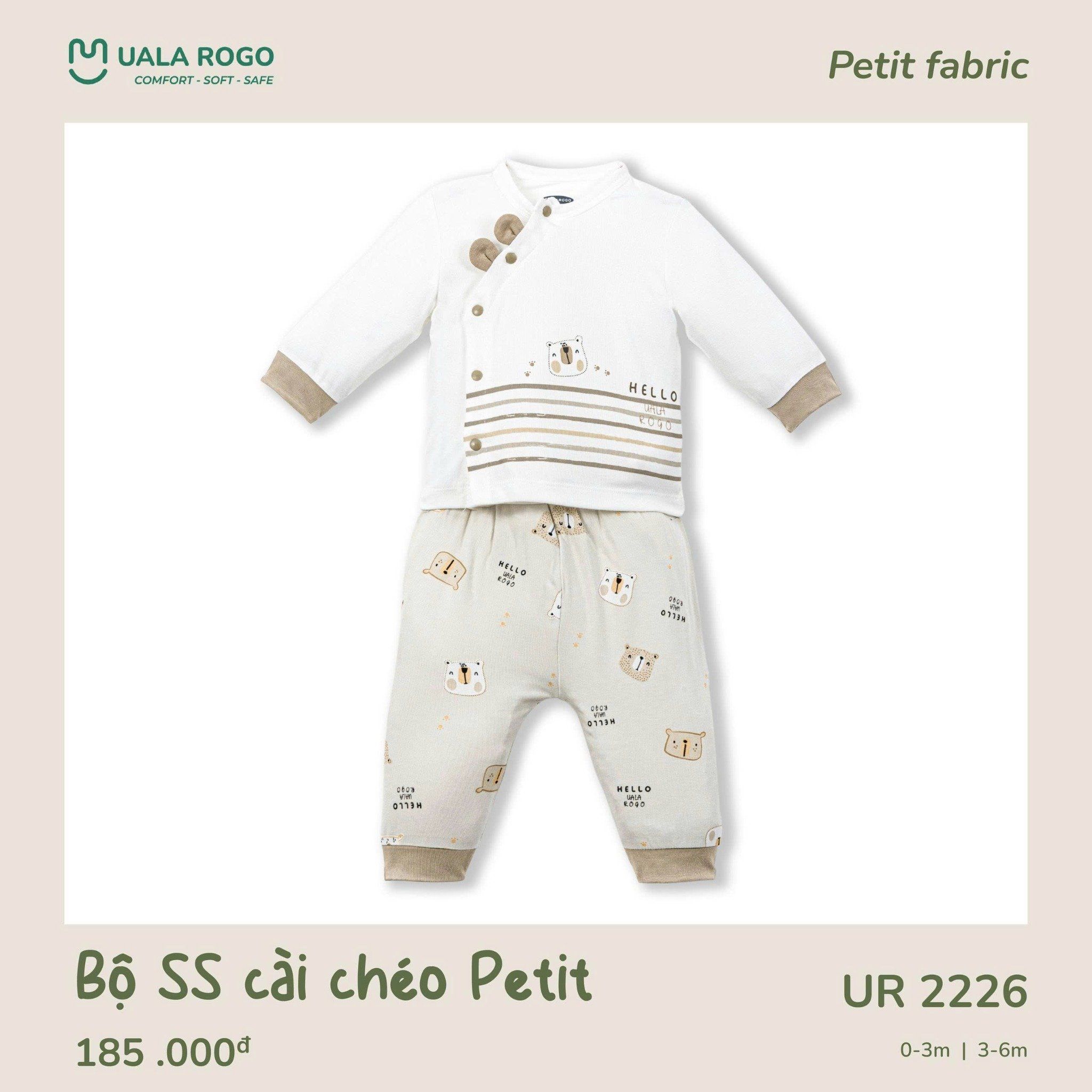  Bộ Sơ Sinh Cài Chéo Petit UR 2226 