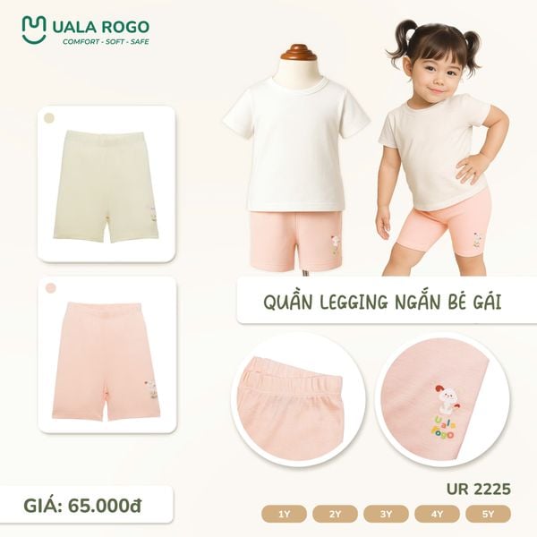  Quần Legging Ngắn Bé Gái UR 2225 