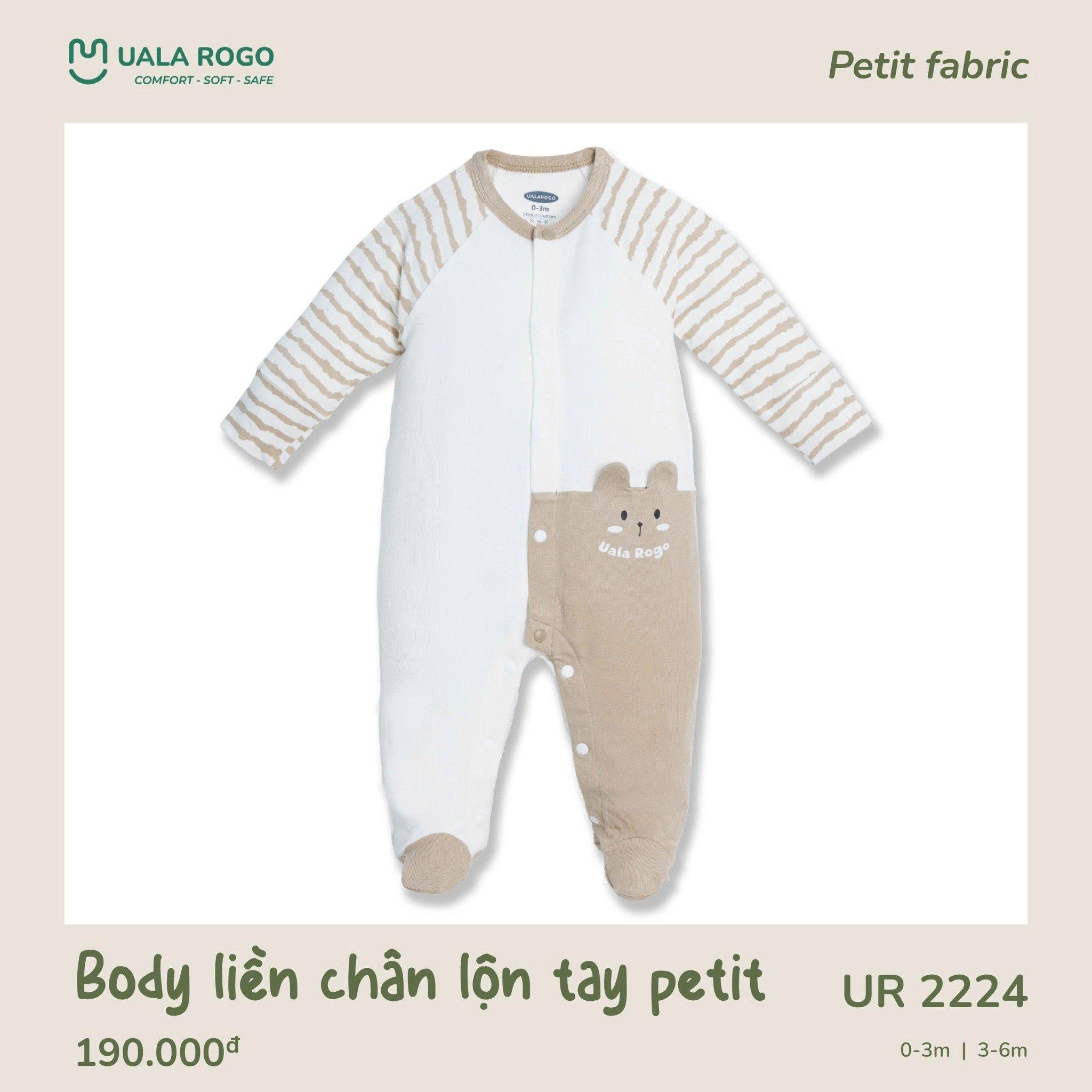  Body Liền Chân Lộn Tay Petit UR 2224 
