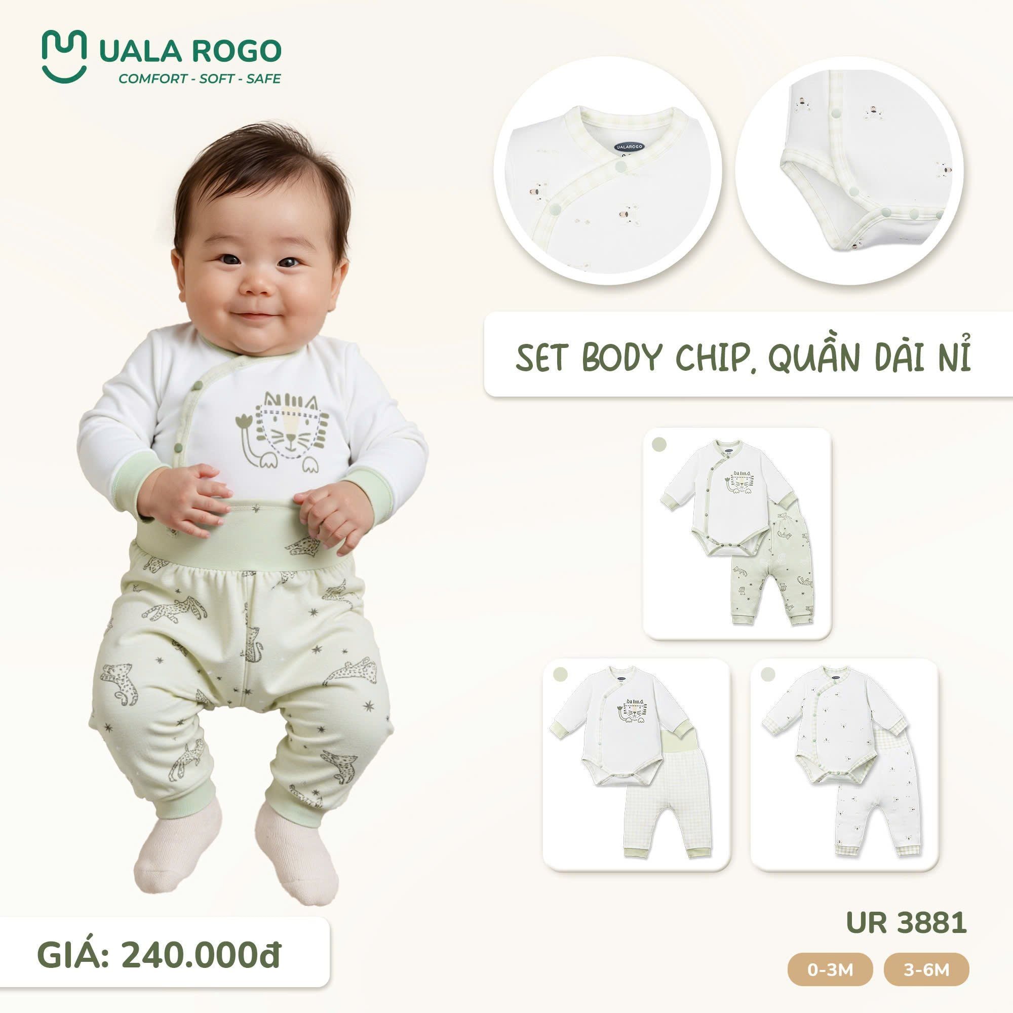  Set Body Chip Quần Dài Nỉ UR 3881 