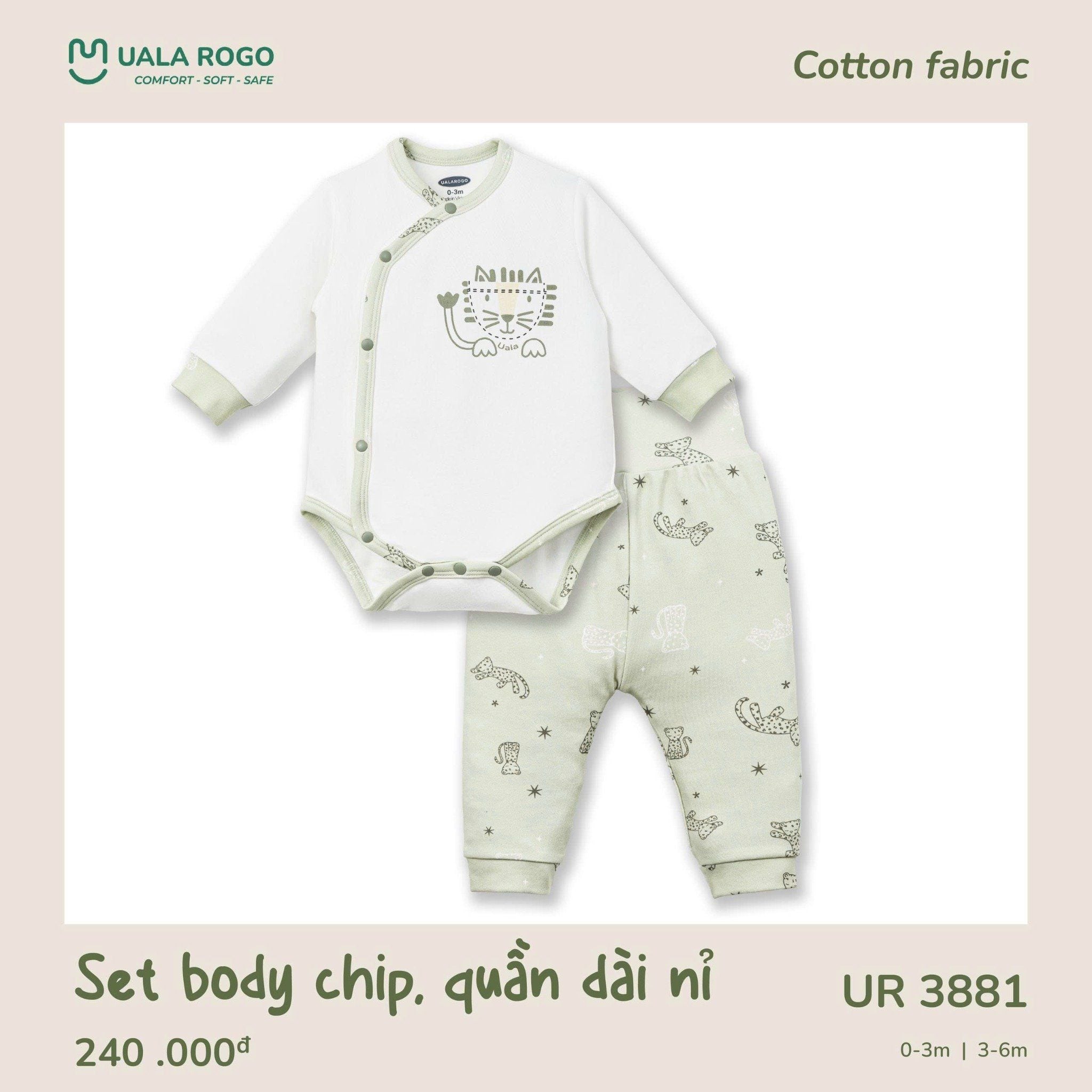  Set Body Chip Quần Dài Nỉ UR 3881 