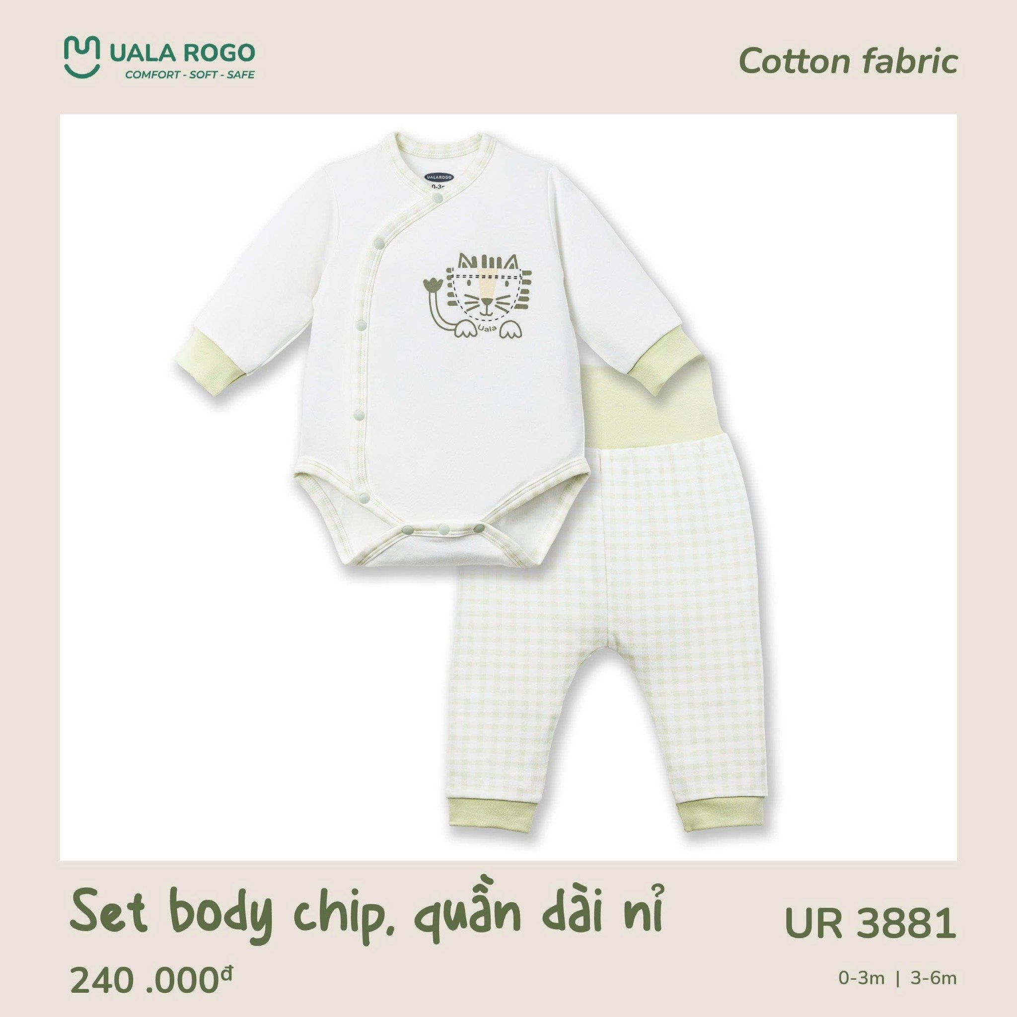  Set Body Chip Quần Dài Nỉ UR 3881 