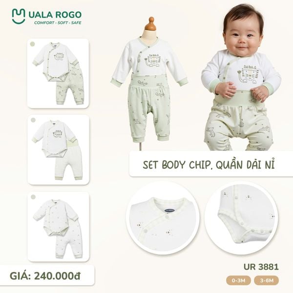 Set Body Chip Quần Dài Nỉ UR 3881 