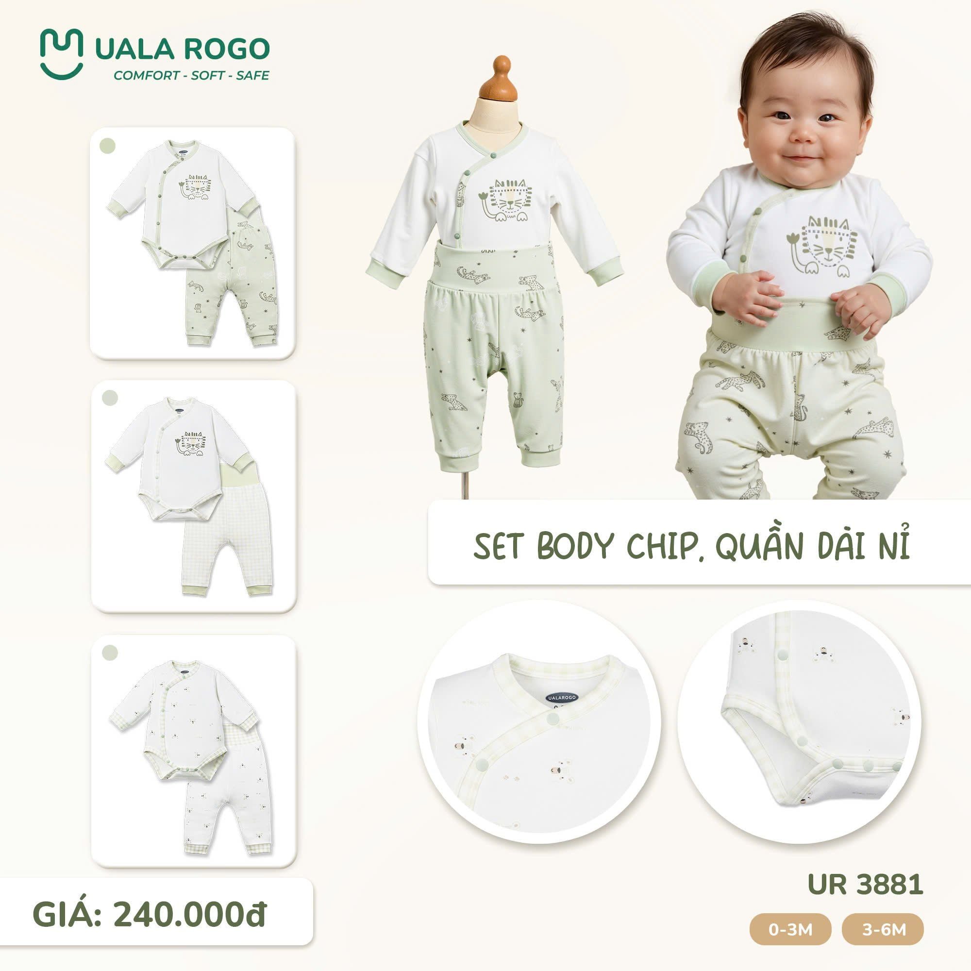  Set Body Chip Quần Dài Nỉ UR 3881 