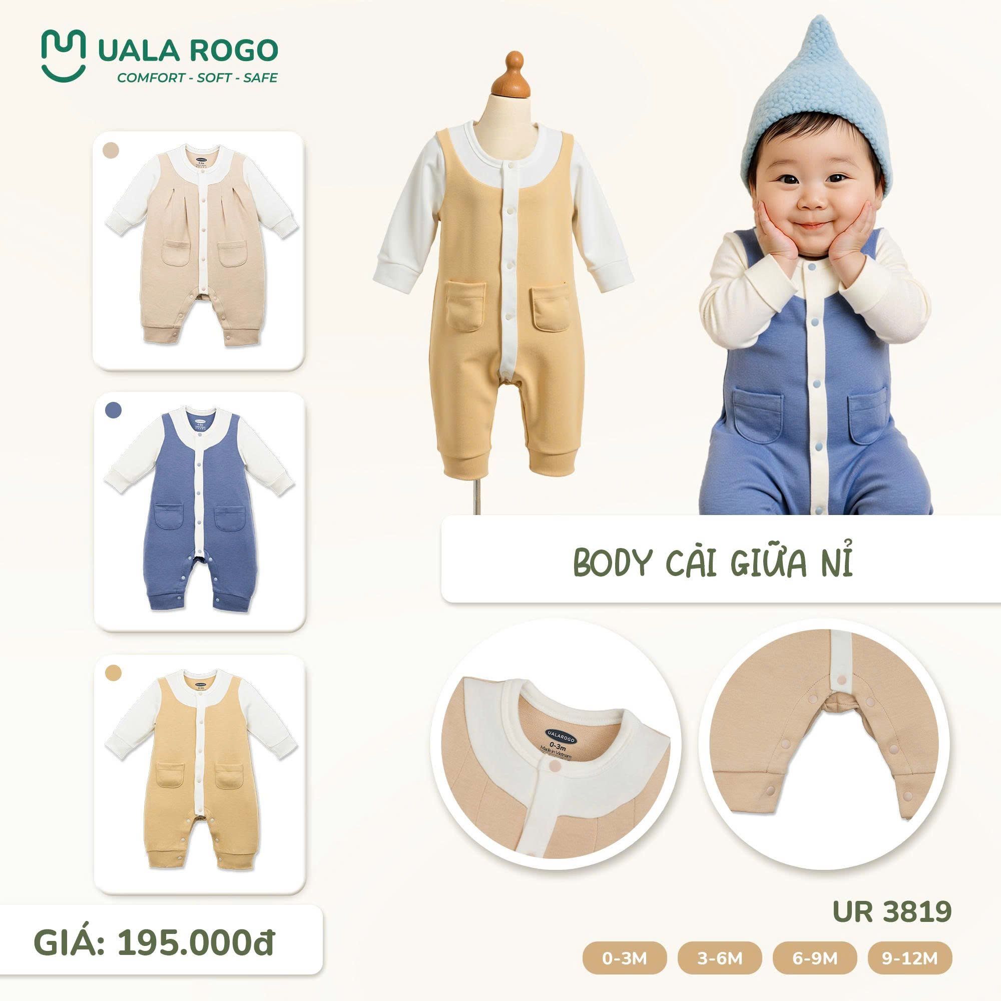  Body Cài Giữa Nỉ UR 3819 