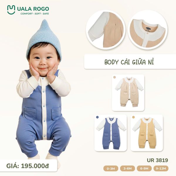  Body Cài Giữa Nỉ UR 3819 
