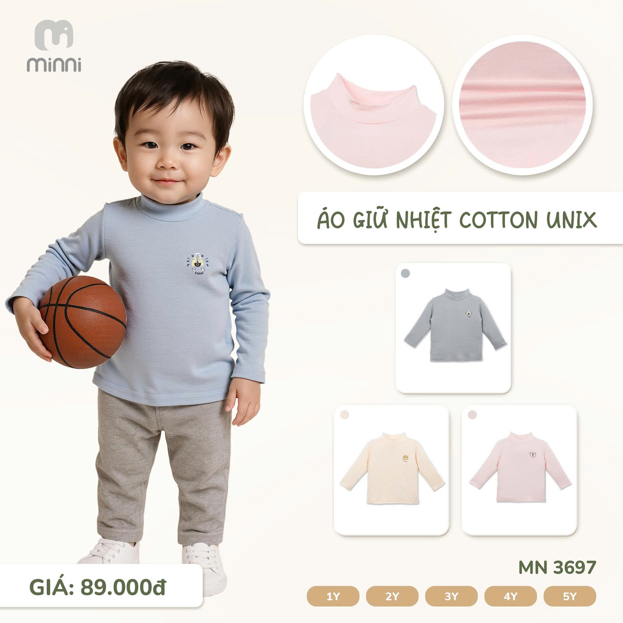 Áo Giữ Nhiệt Cotton Unix MN 3697