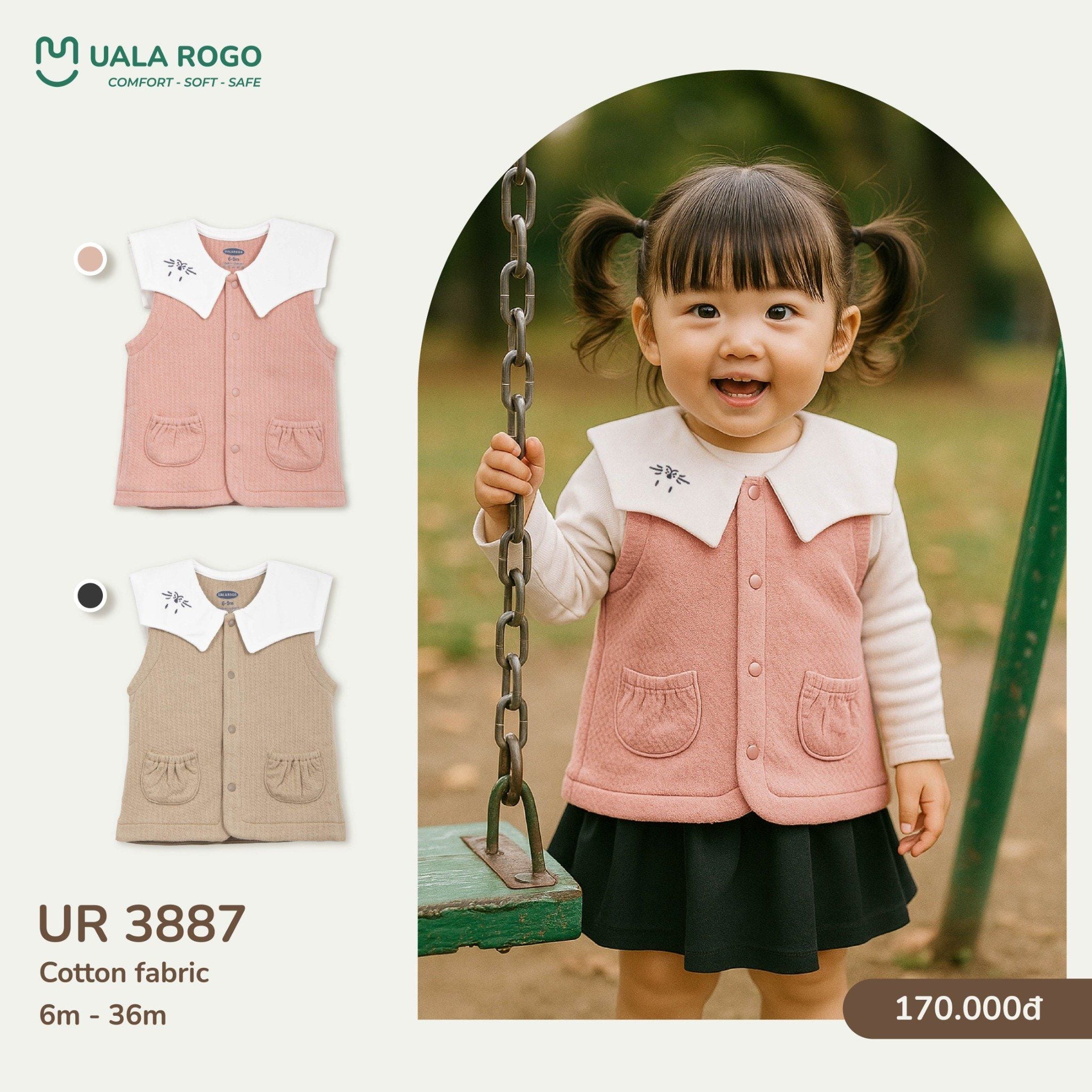  Áo Gile Chất Liệu Cotton Cho Bé UR 3887 