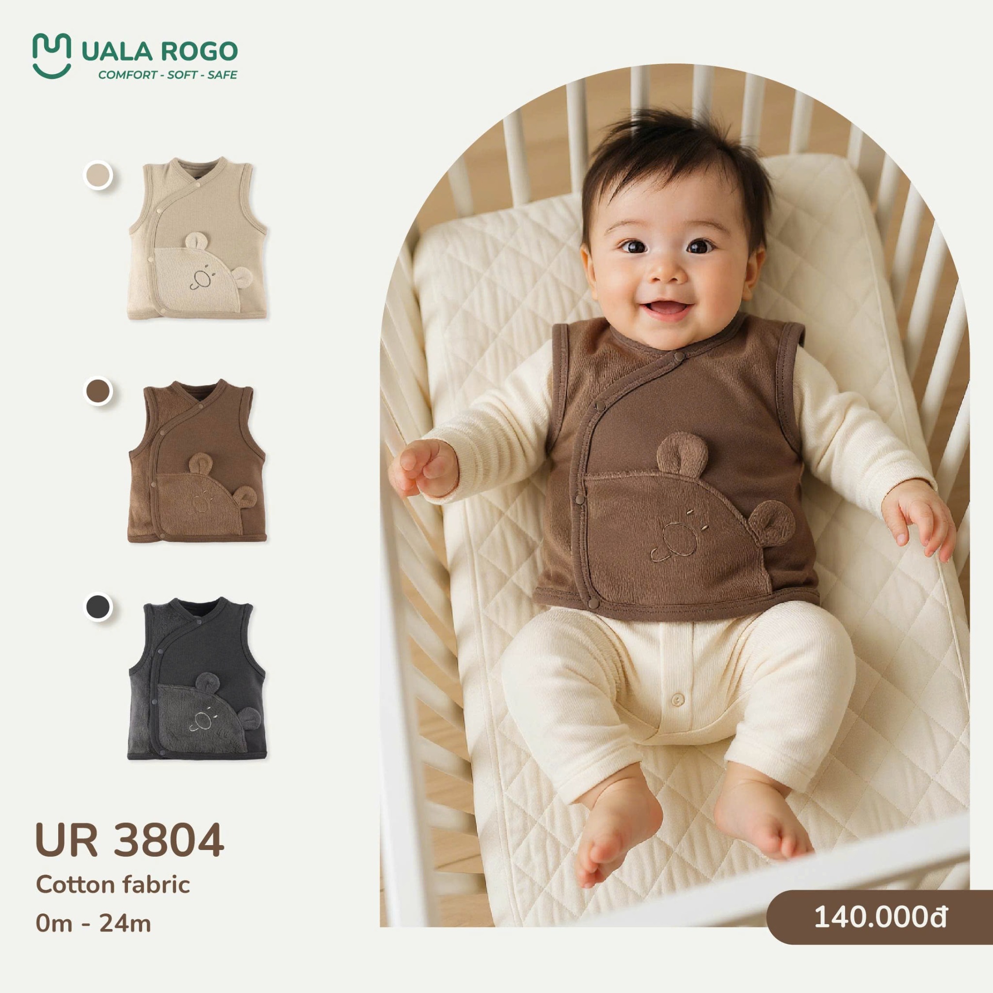 Áo Gile Chất Liệu Cotton UR 3804