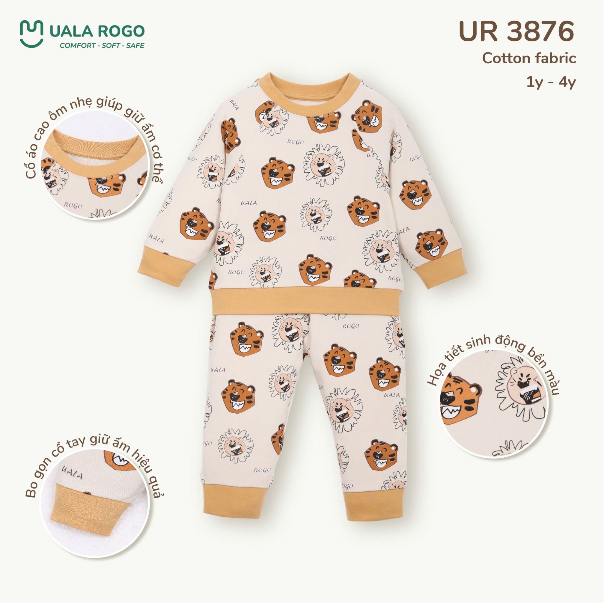  Bộ Quần Áo Dài Chất Liệu Cotton UR 3876 
