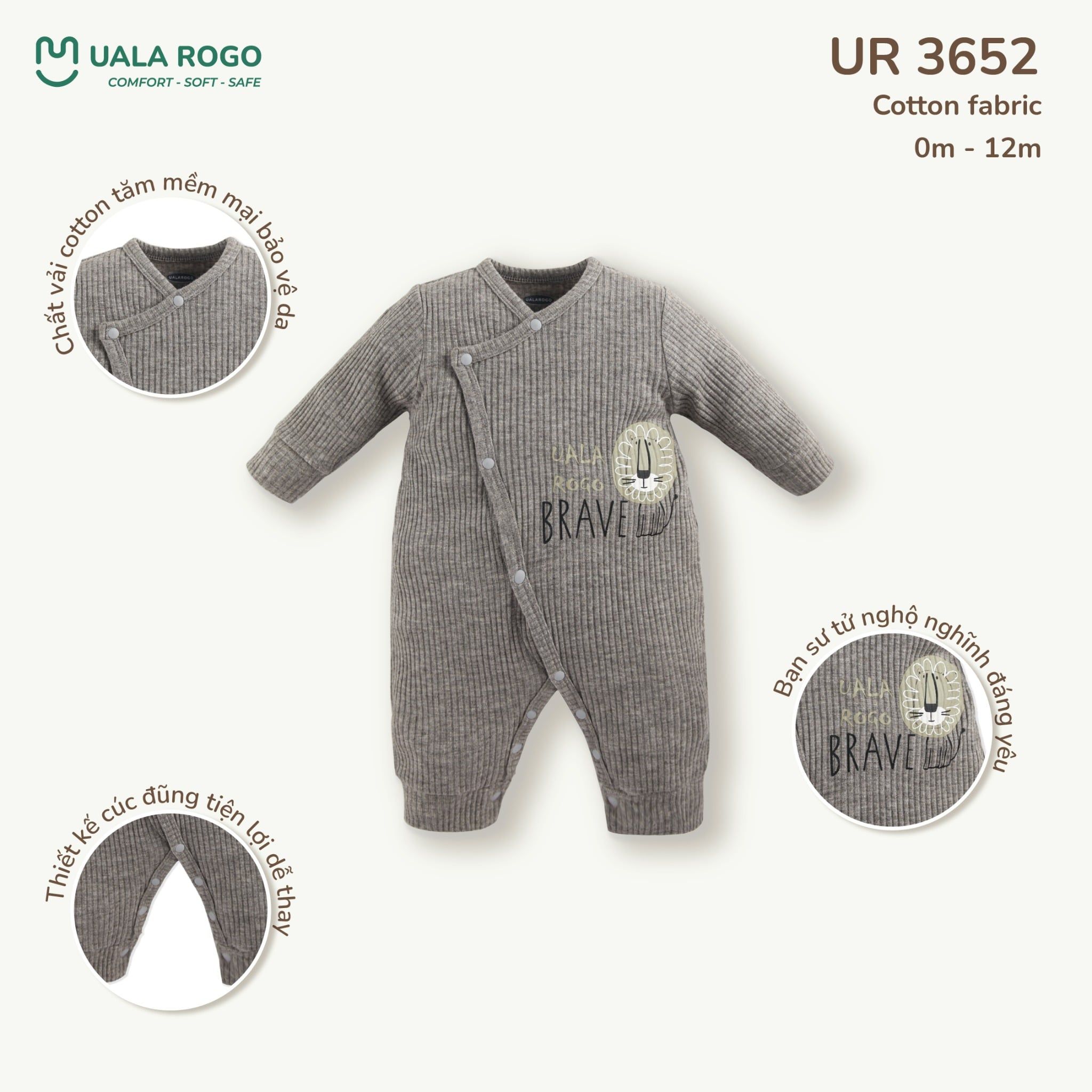  Bộ Body Dài Tay Cotton UR 3652 