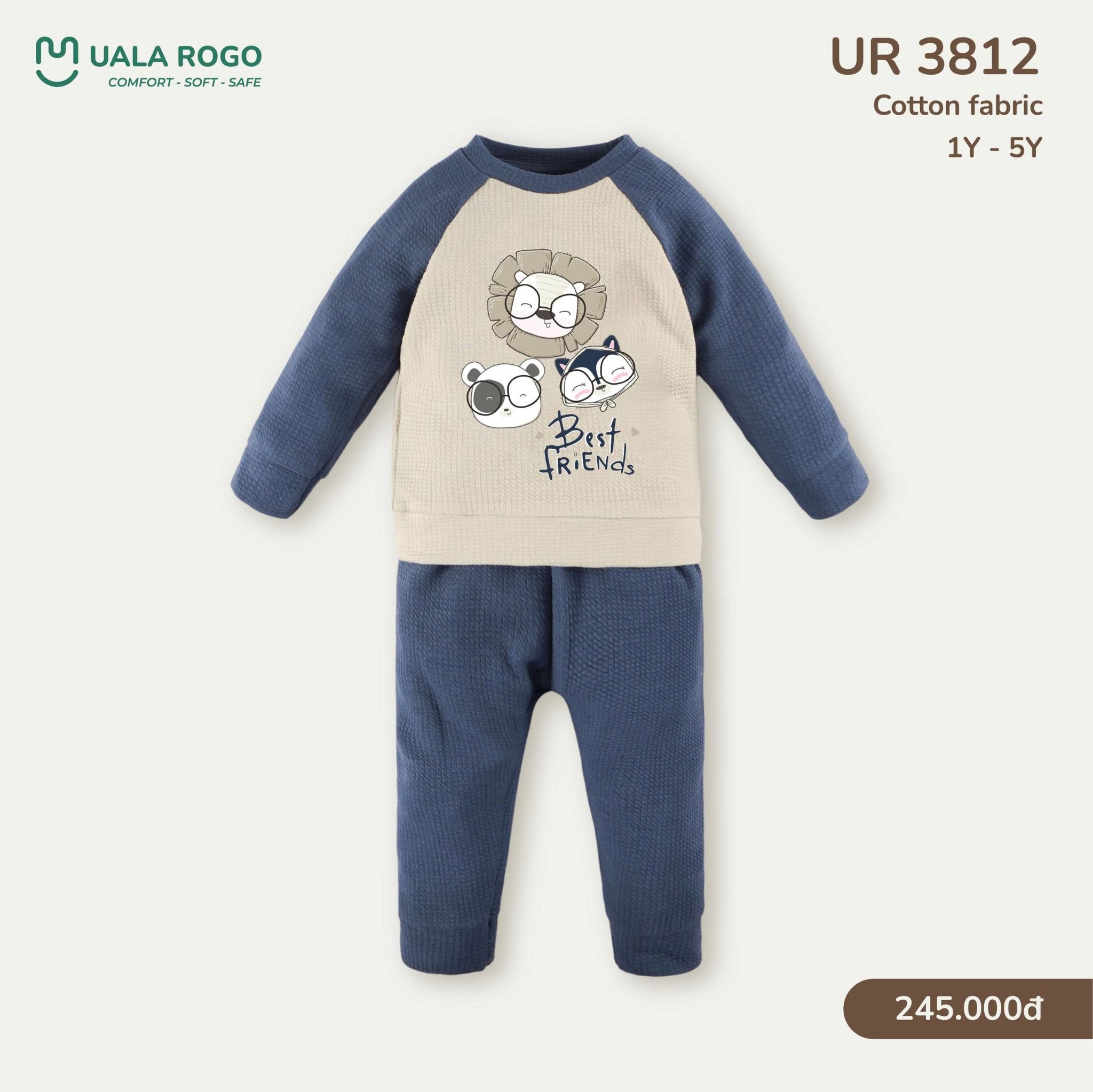  Bộ Dài Tay Chất Liệu Cotton UR 3812 