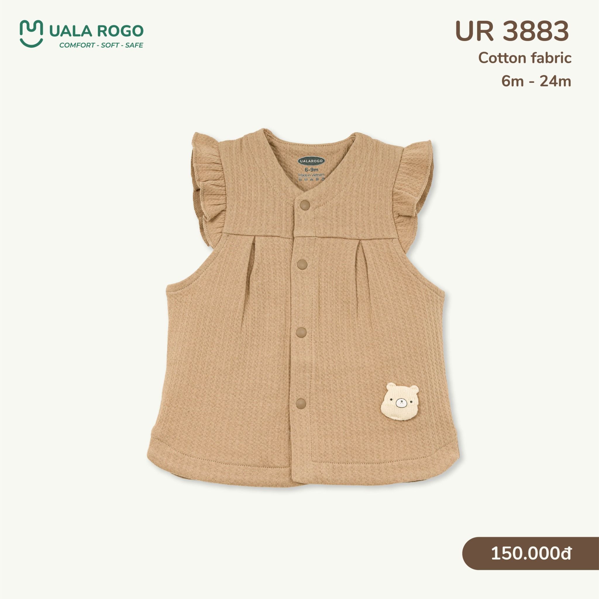  Áo Gile Chất Liệu Cotton UR 3883 