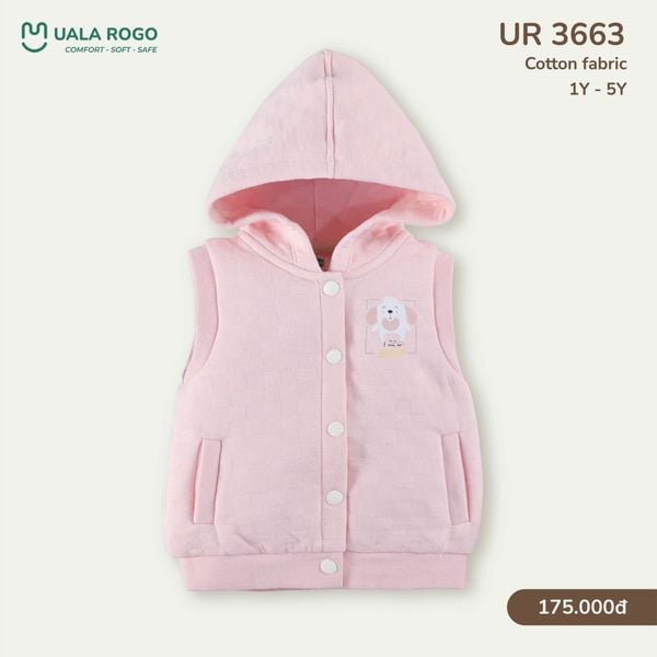  Áo Gile Trần Bông Có Mũ UR 3663 