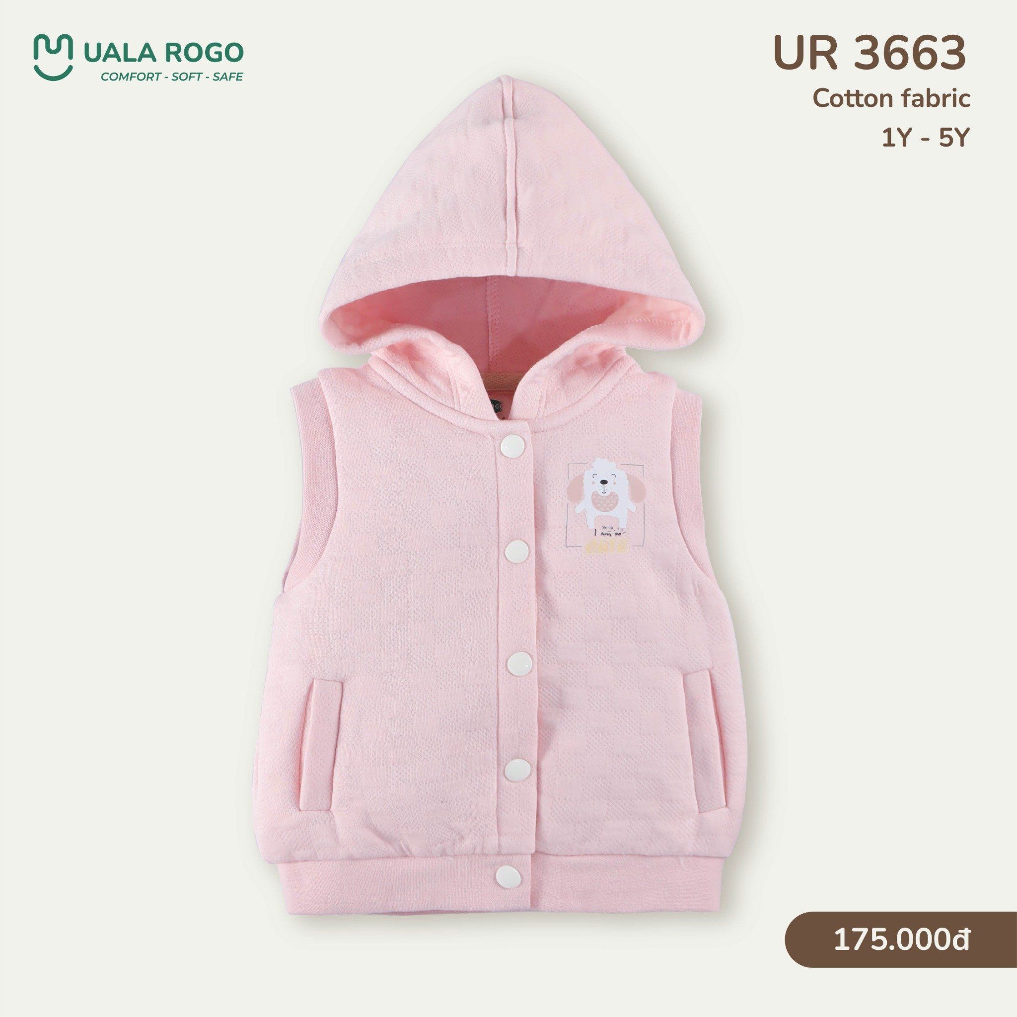  Áo Gile Trần Bông Có Mũ UR 3663 