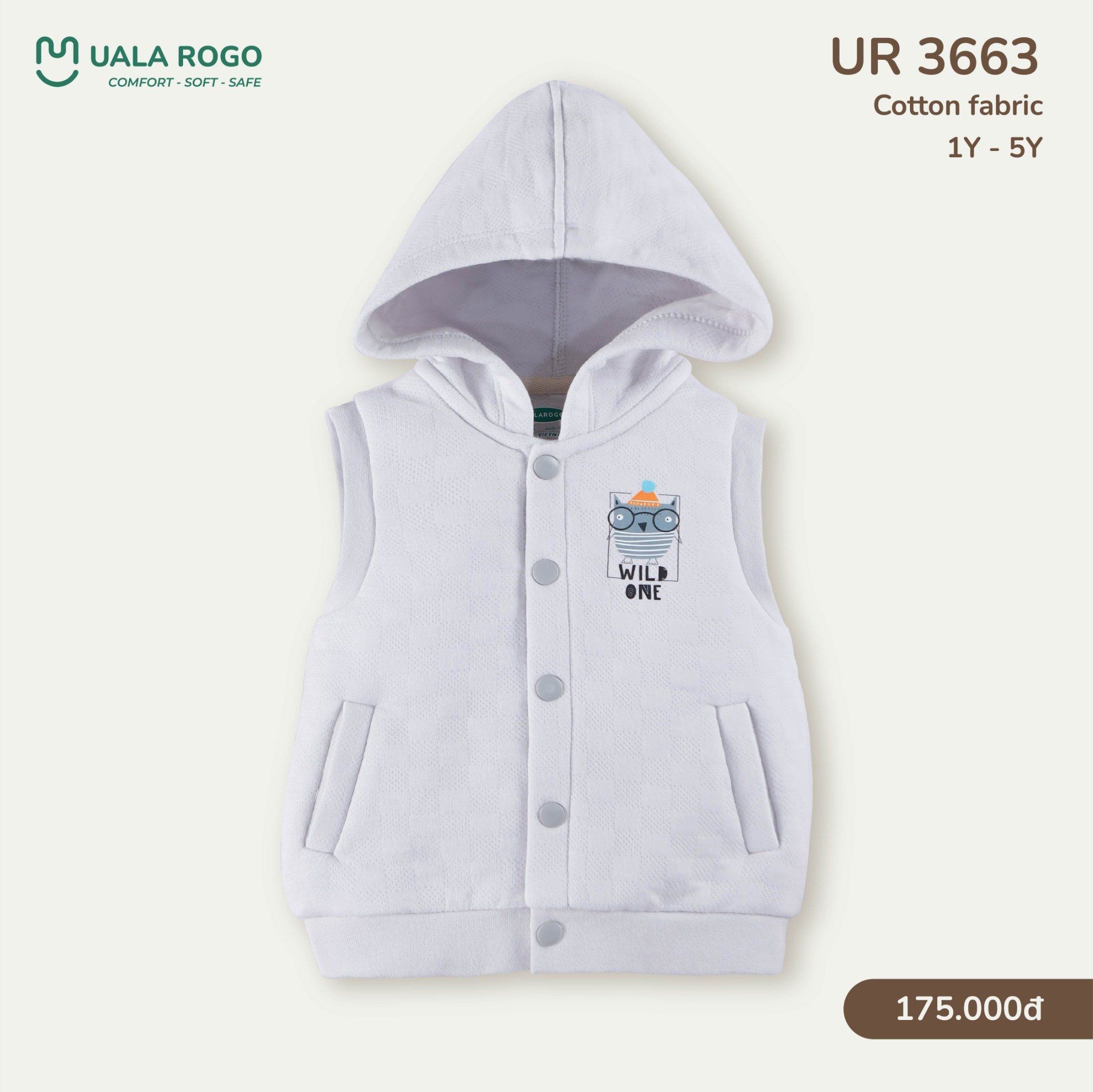  Áo Gile Trần Bông Có Mũ UR 3663 