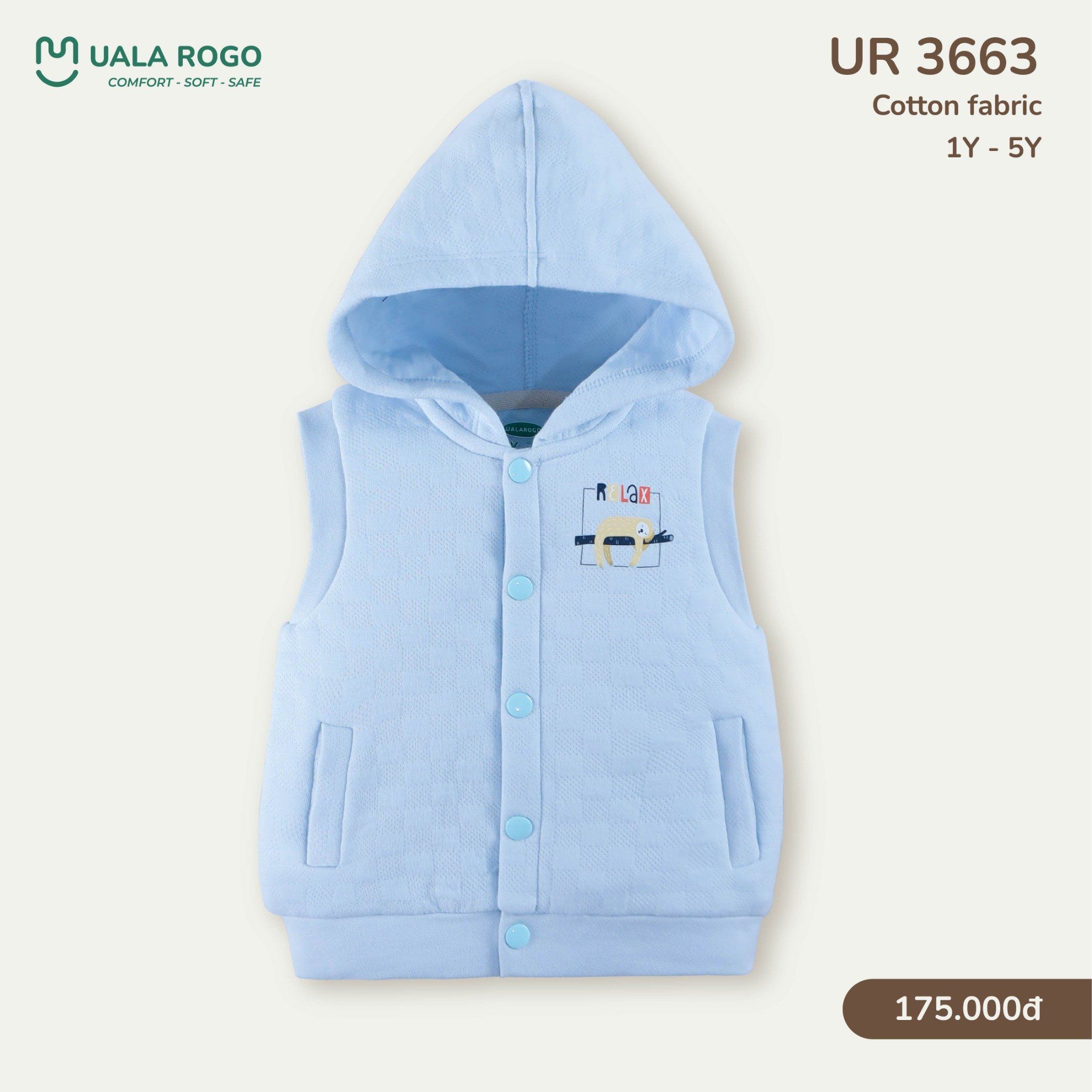  Áo Gile Trần Bông Có Mũ UR 3663 