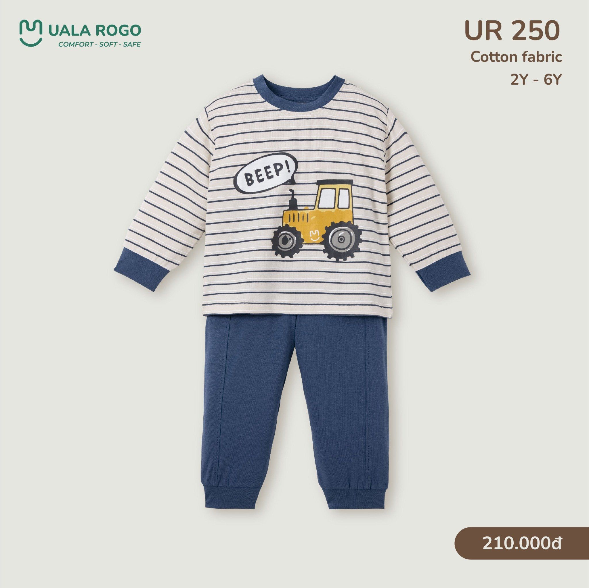  Bộ Dài Tay Chất Liệu Cotton UR 250 