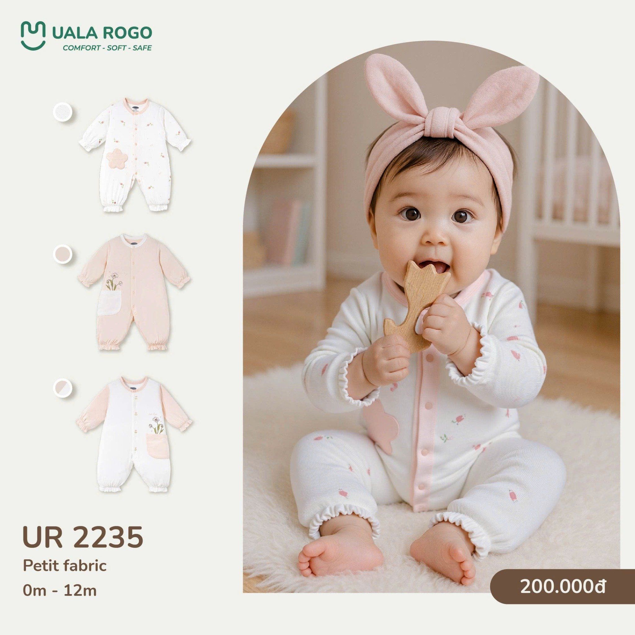  Bộ Body Dài Chất Liệu Petit UR 2235 